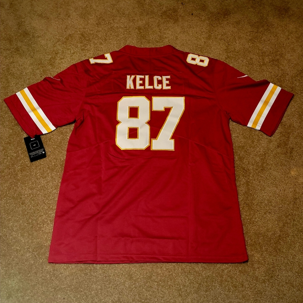Travis kelce #87 Kansas City cheifs Red Replica NFL Jersey